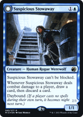 Suspicious Stowaway (PRE-080) - Innistrad: Midnight Hunt Promos: (Double Faced Transform) Foil