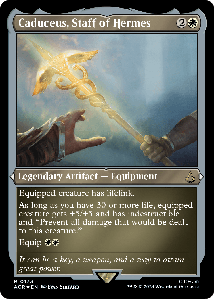 Caduceus, Staff of Hermes (Foil Etched) (ACR-173) - Assassin's Creed
