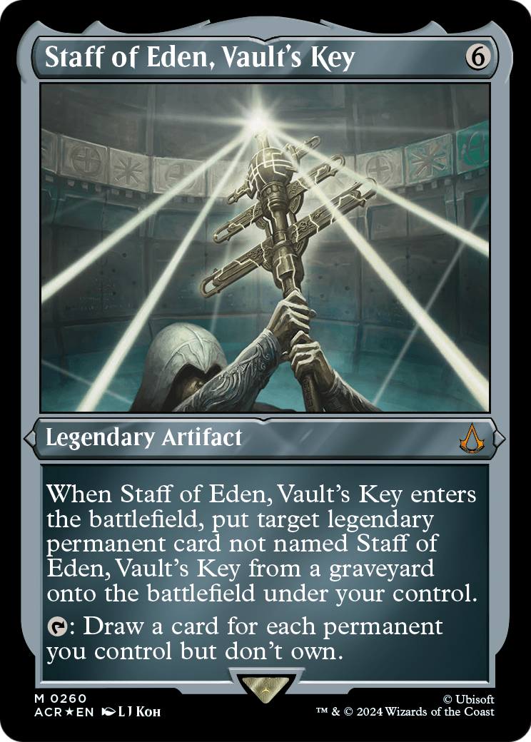 Staff of Eden, Vault's Key (Foil Etched) (ACR-260) - Assassin's Creed Foil