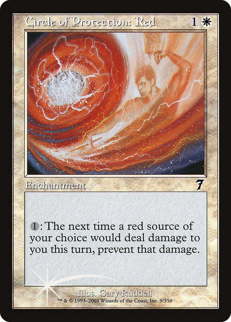 Circle of Protection: Red (7ED-09★) - 7th Edition