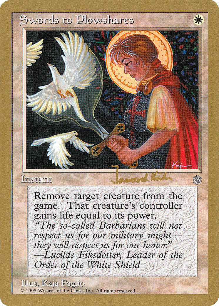 Swords to Plowshares - 1997 Janosch Kuhn (ICE) (WCD-) - World Championship Decks 1997