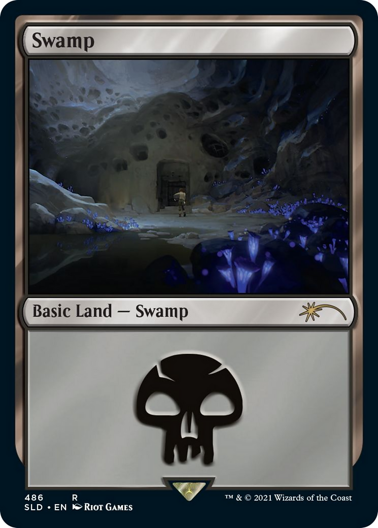 Swamp (Secret Lair x Arcane: Lands) (SLD-486) - Secret Lair Drop