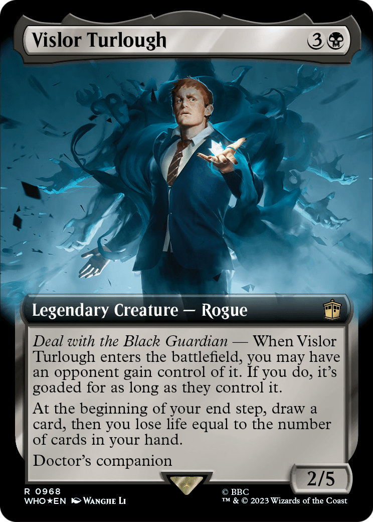 Vislor Turlough (Extended Art) (Surge Foil) (WHO-968) - Doctor Who: (Extended Art) Foil