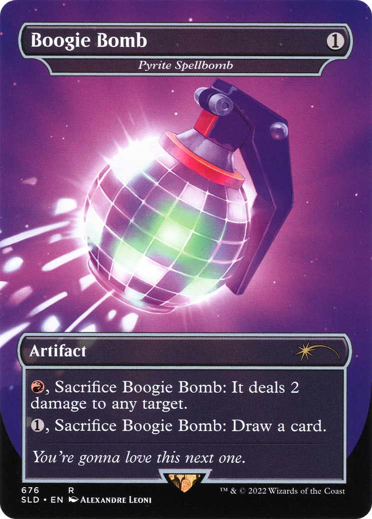 Boogie Bomb - Pyrite Spellbomb (SLD-676) - Secret Lair Drop / Boogie Bomb (Borderless)