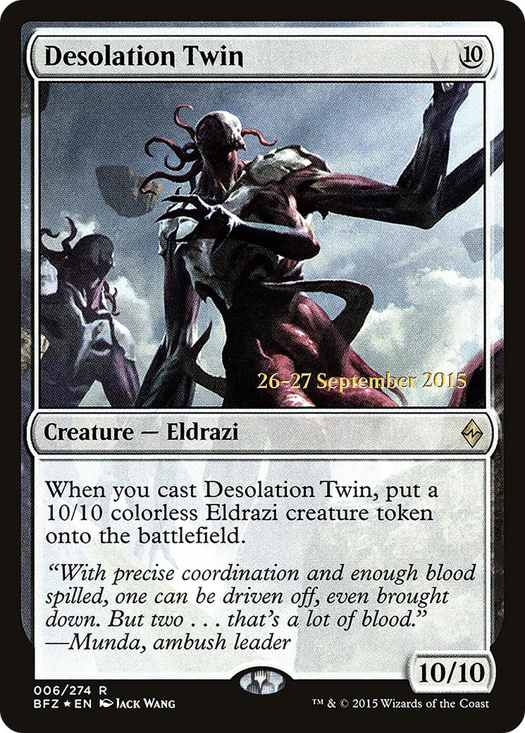 Desolation Twin (PRE-06S) - Battle for Zendikar Promos Foil