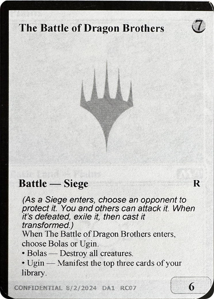 The Battle of Dragon Brothers // Fate Reforged (UNK-RC07B) - Unknown Event