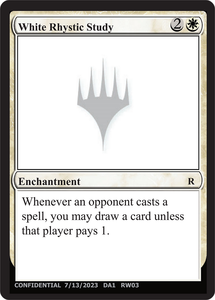 White Rhystic Study (UNK-) - Unknown Event