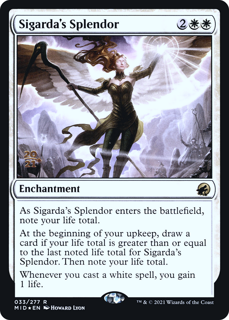 Sigarda's Splendor (PRE-033) - Innistrad: Midnight Hunt Promos Foil