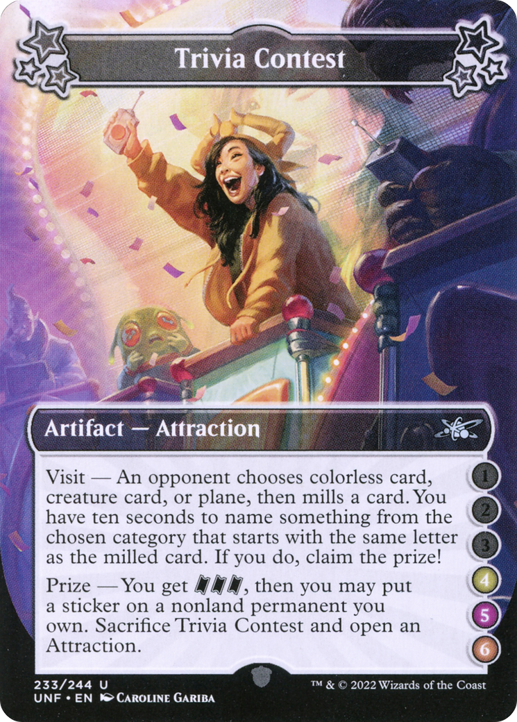 Trivia Contest (4-5-6) (UNF-233) - Unfinity