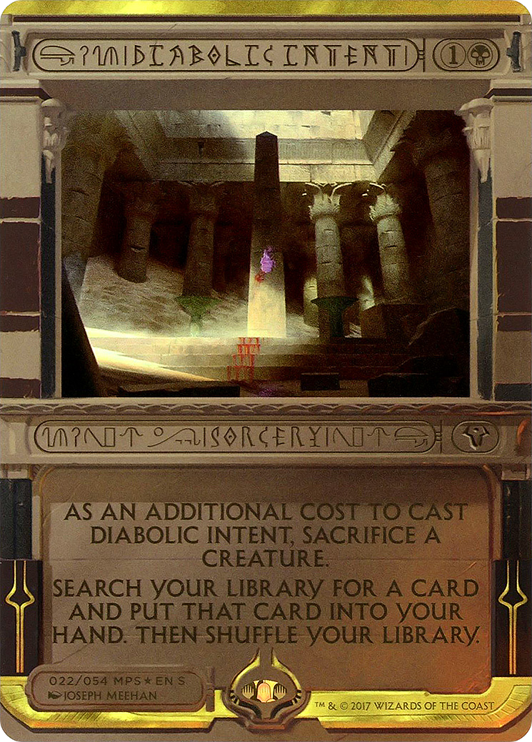 Diabolic Intent (MPS2-022) - Amonkhet Invocations (Borderless) Foil