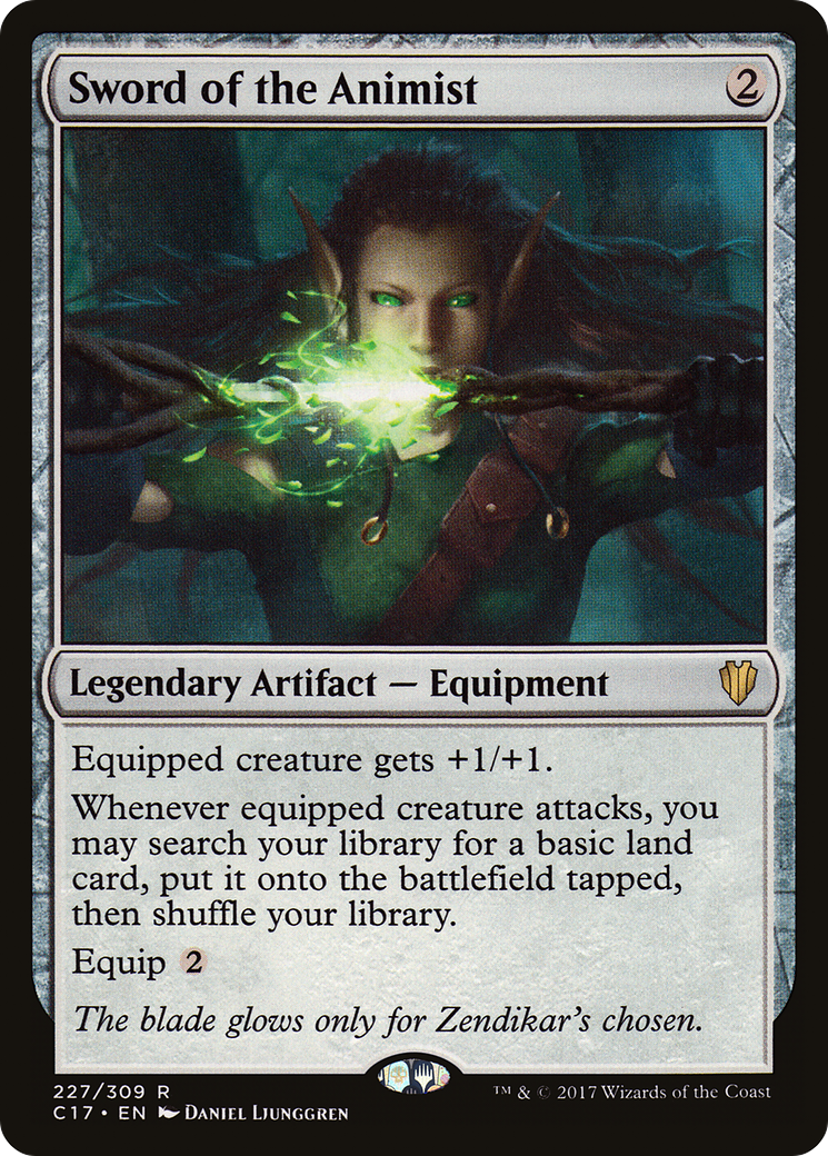 Sword of the Animist (C17-227) - Commander 2017