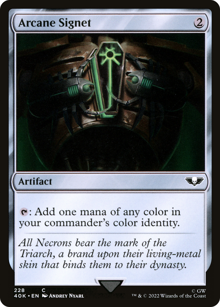 Arcane Signet (228) (40K-228) - Warhammer 40,000 Commander