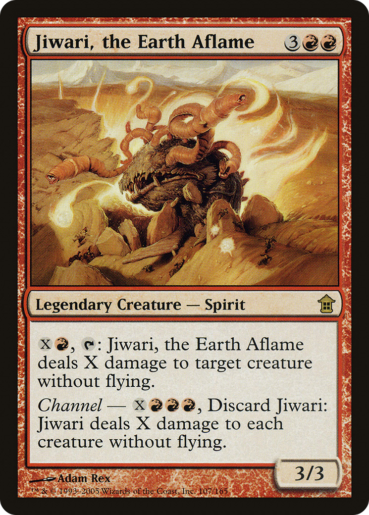 Jiwari, the Earth Aflame (SOK-107) - Saviors of Kamigawa Foil
