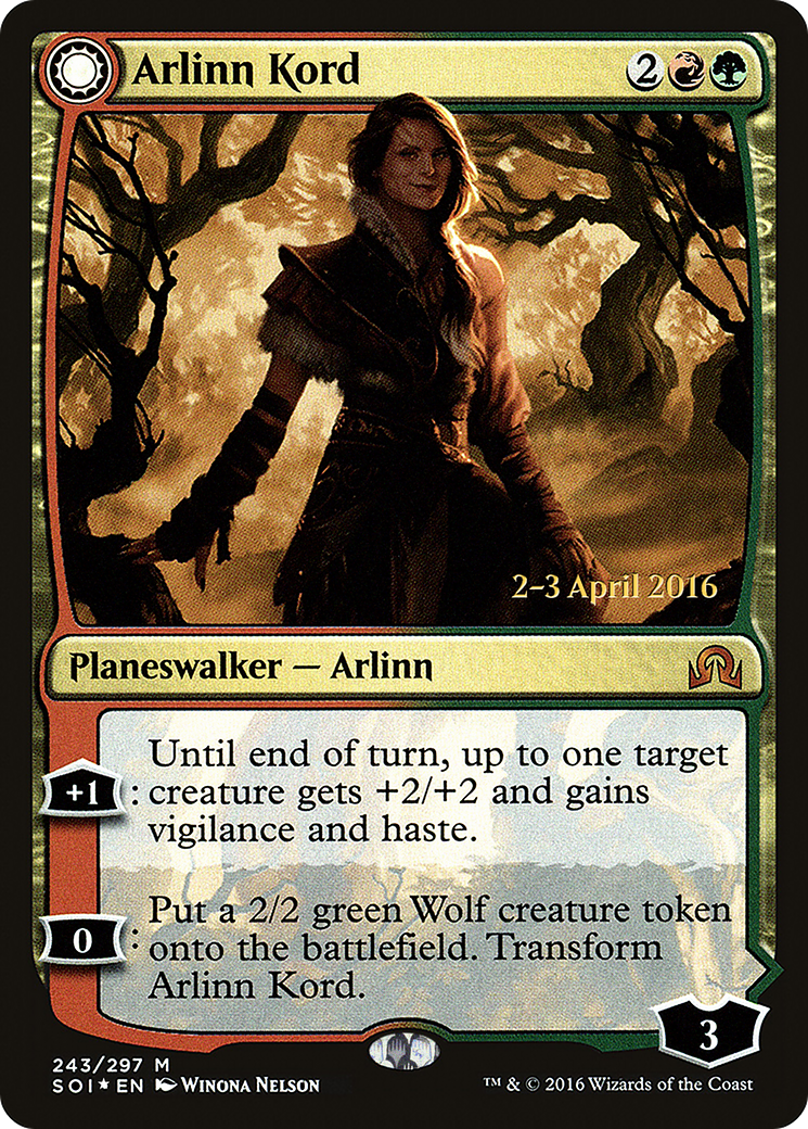 Arlinn Kord (PRE-243S) - Shadows over Innistrad Promos: (Double Faced Transform) Foil