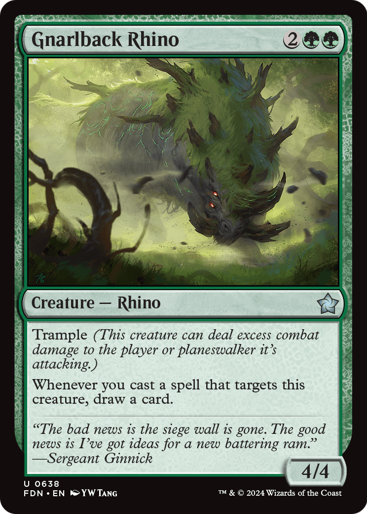 Gnarlback Rhino (FDN-638) - Foundations