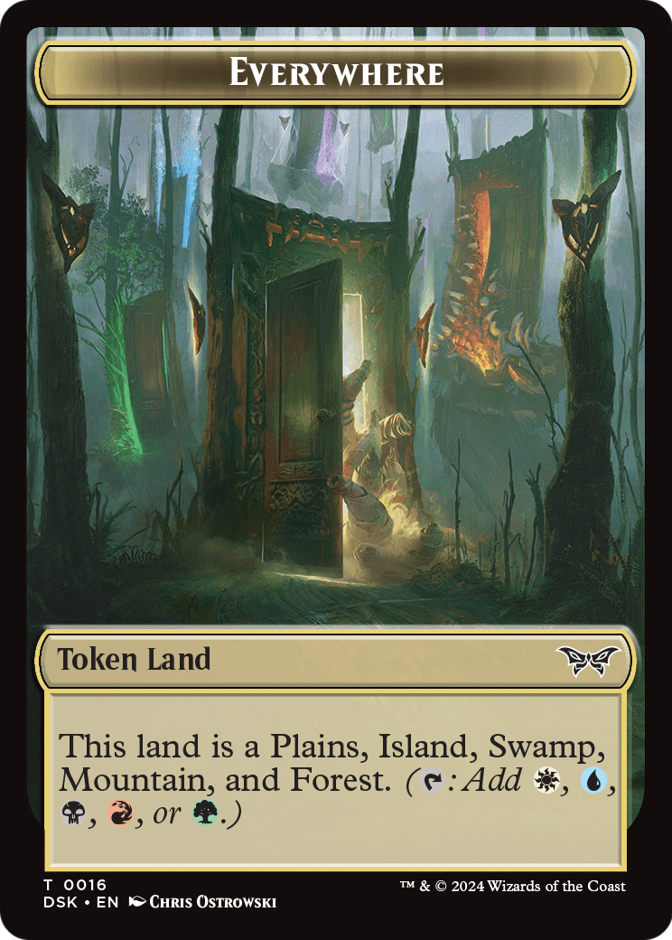 Everywhere Token (DSK-016) - Duskmourn: House of Horror Tokens