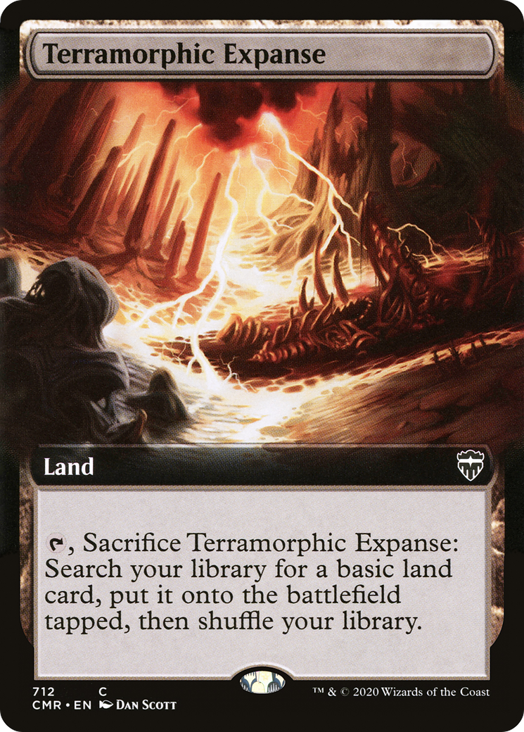 Terramorphic Expanse (Extended Art) (CMR-712) - Commander Legends: (Extended Art) Foil