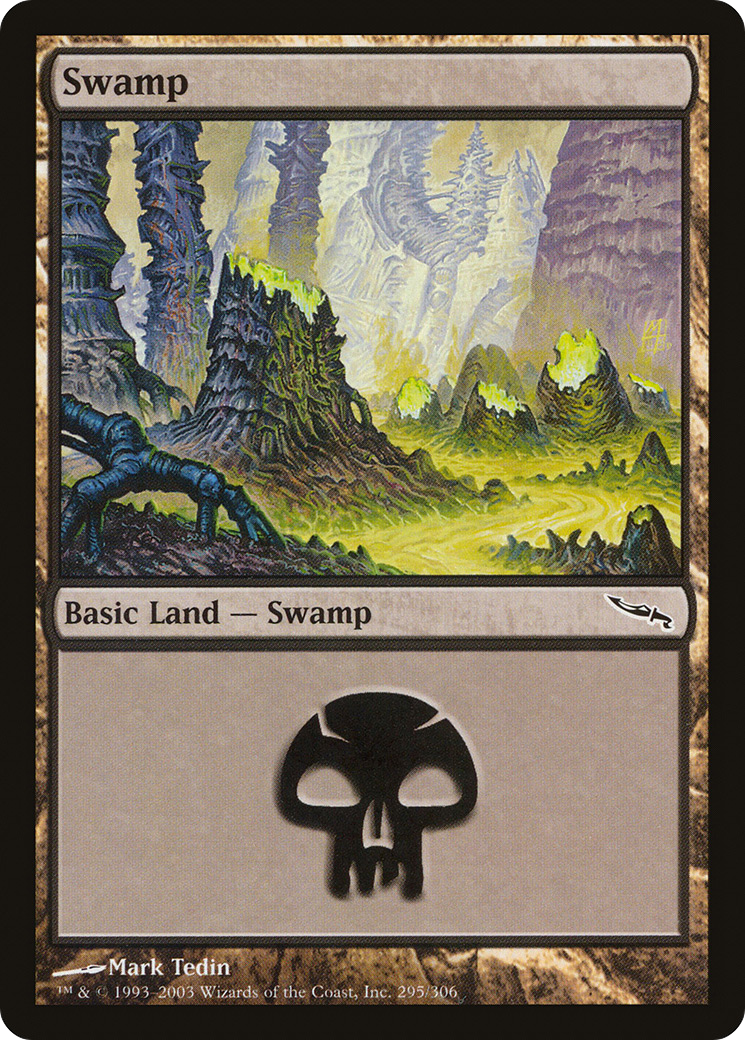 Swamp (295) (MRD-295) - Mirrodin Foil
