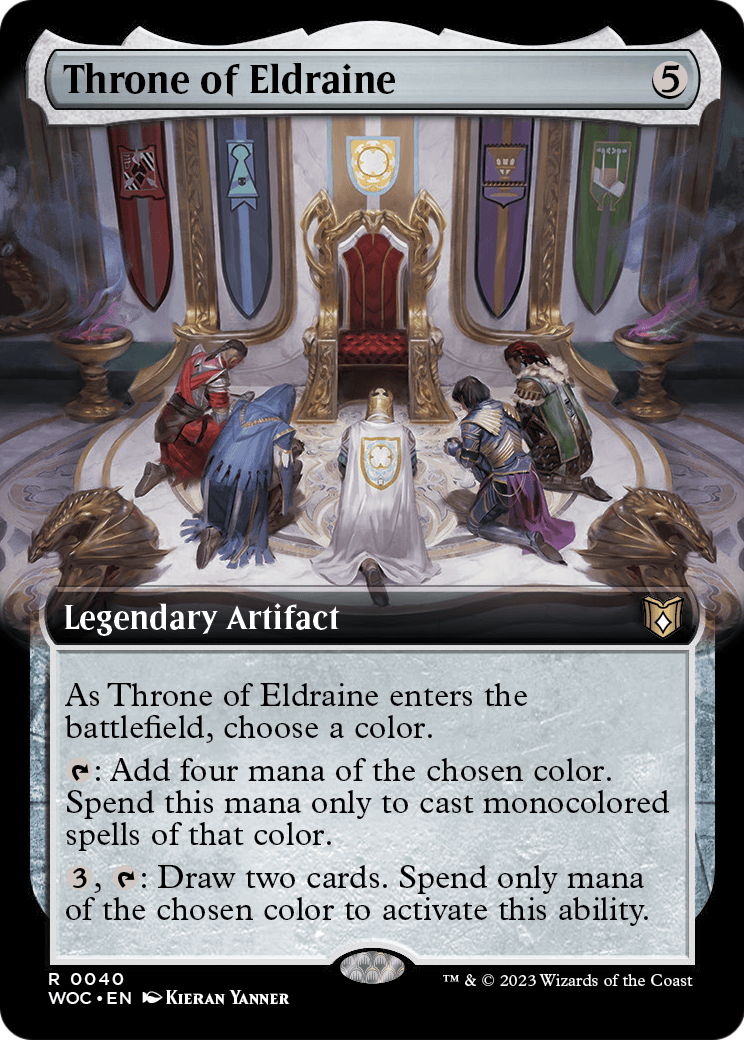 Throne of Eldraine (Extended Art) (WOC-040) - Wilds of Eldraine Commander: (Extended Art)