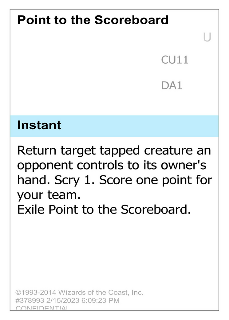 Point to the Scoreboard (UNK-) - Unknown Event