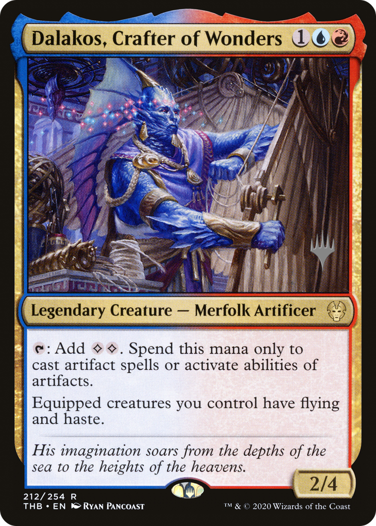 Dalakos, Crafter of Wonders (PPTHB-212) - Theros Beyond Death Promos Foil