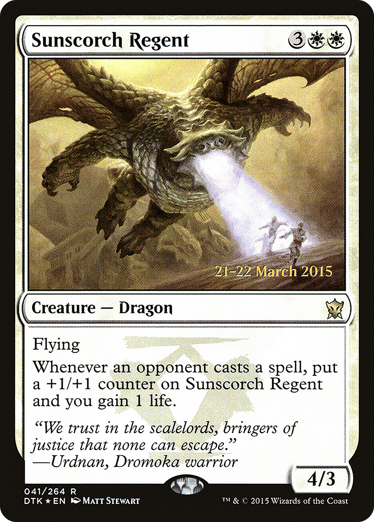 Sunscorch Regent (PRE-41S) - Dragons of Tarkir Promos Foil