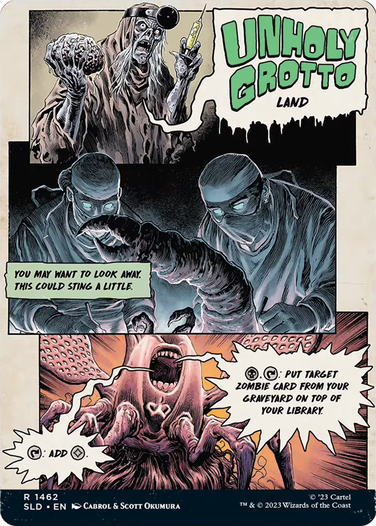 Unholy Grotto (SLD-1462) - Secret Lair Drop: (Full Art) (Borderless)