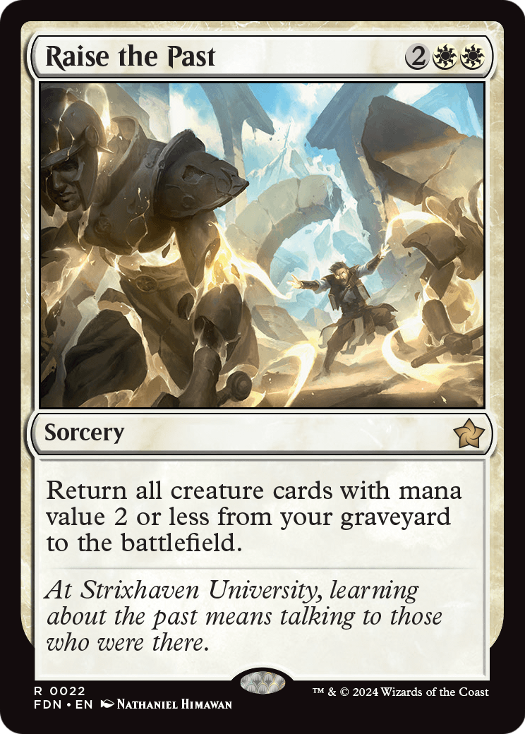 Raise the Past (FDN-022) - Foundations Foil