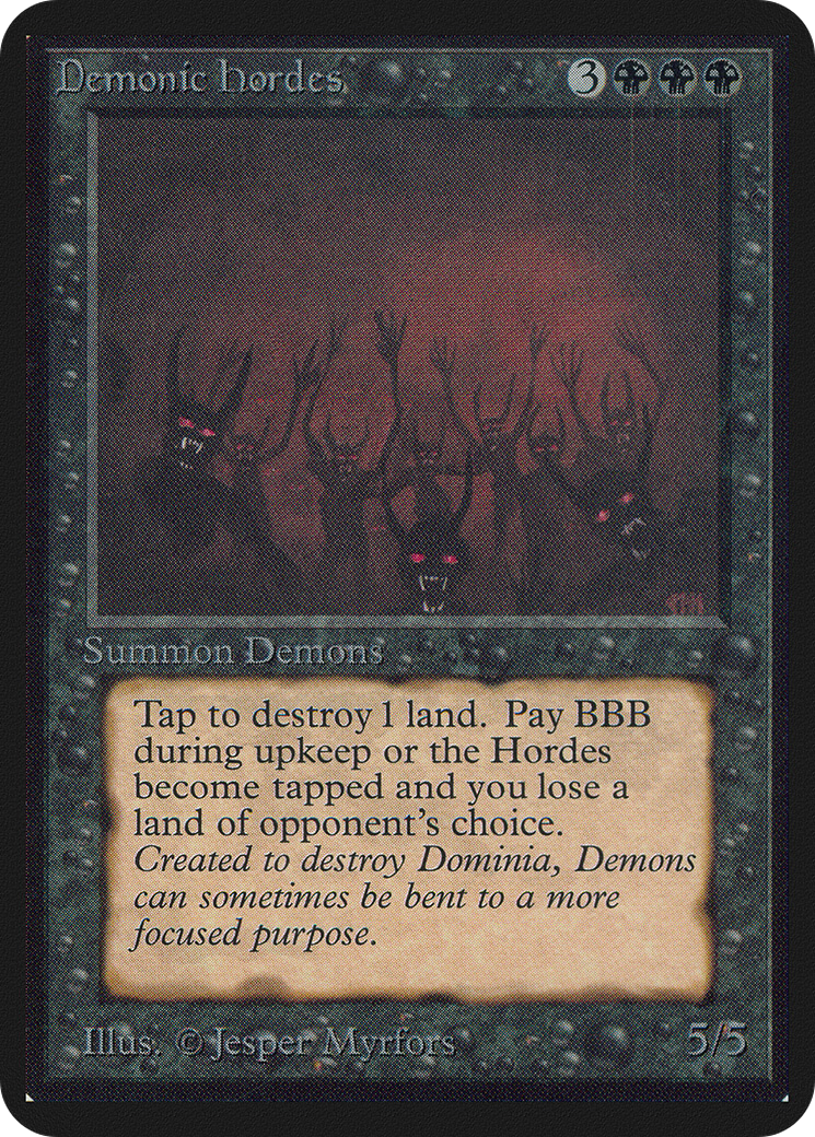 Demonic Hordes (LEA-) - Limited Edition Alpha