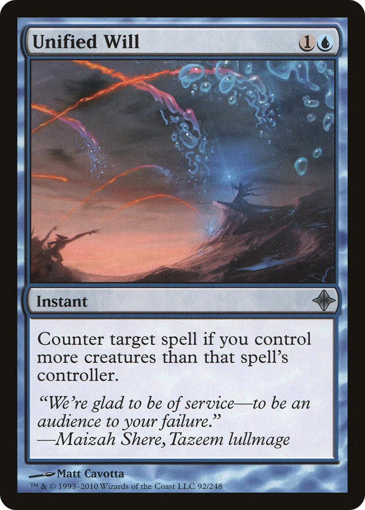 Unified Will (ROE-092) - Rise of the Eldrazi Foil