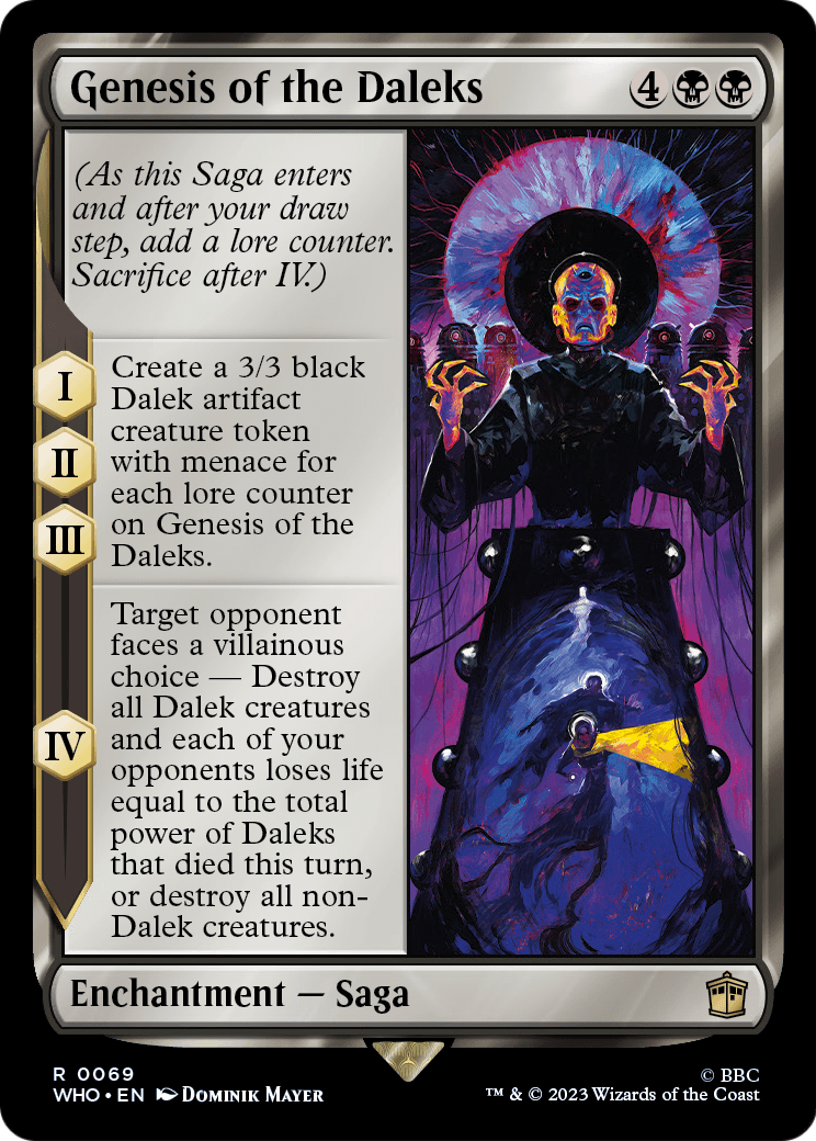 Genesis of the Daleks (WHO-069) - Doctor Who Foil