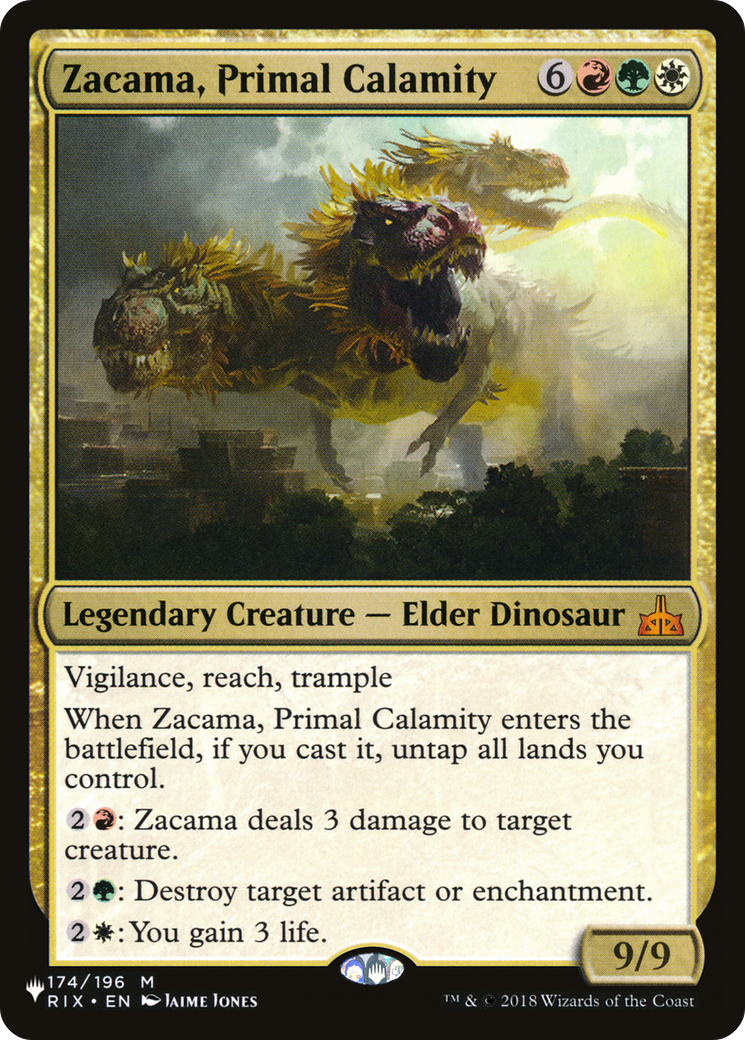 Zacama, Primal Calamity (LIST-RIX-174) - The List