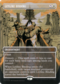 Leyline Binding (Textured Foil) (OTP-066) - Breaking News (Borderless) Foil