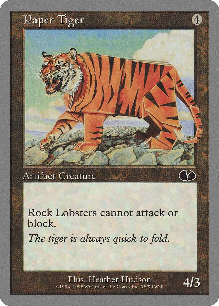 Paper Tiger (UGL-078) - Unglued