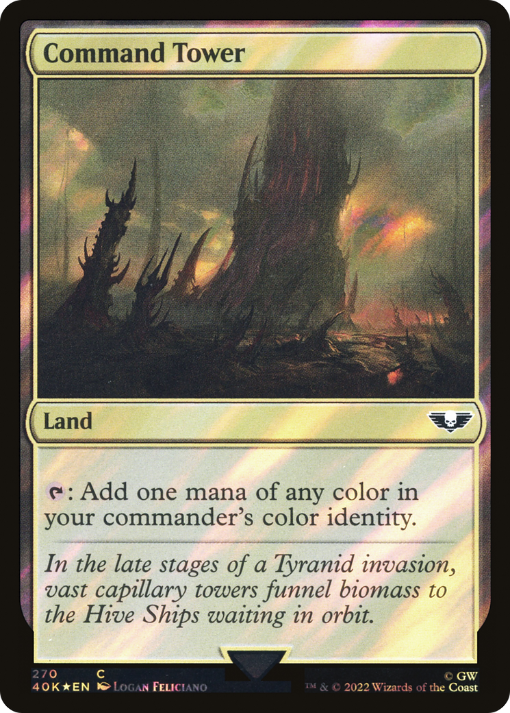 Command Tower (270) (Surge Foil) (40K-270) - Warhammer 40,000 Commander Foil