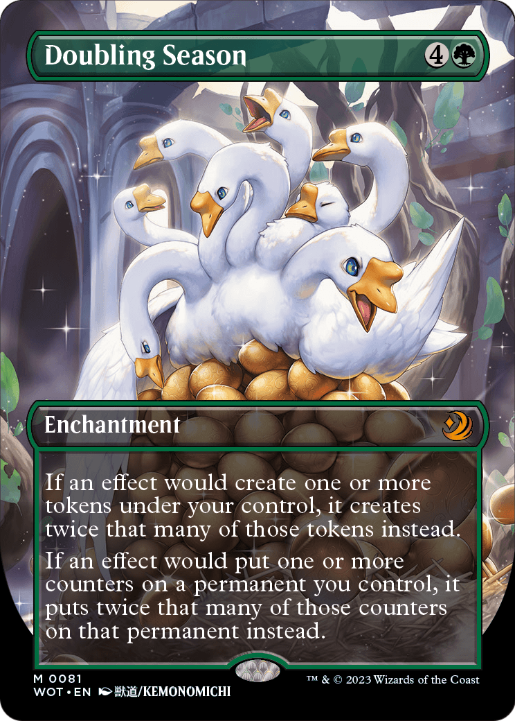 Doubling Season (Anime Borderless) (WOT-081) - Wilds of Eldraine: Enchanting Tales Foil