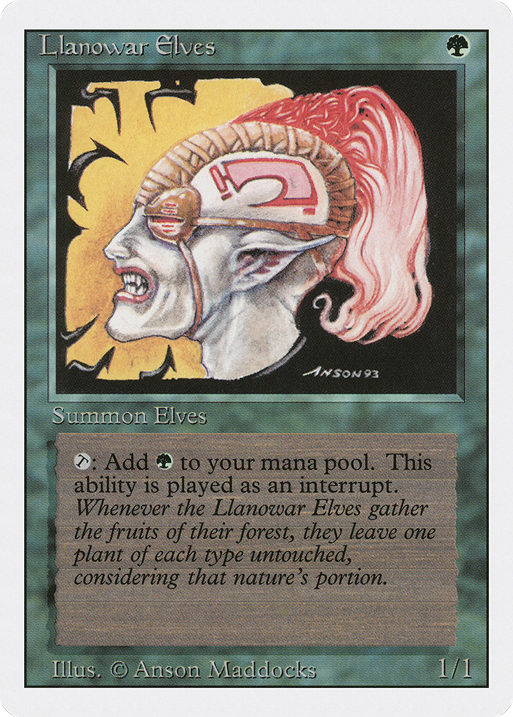 Llanowar Elves (3ED-) - Revised Edition