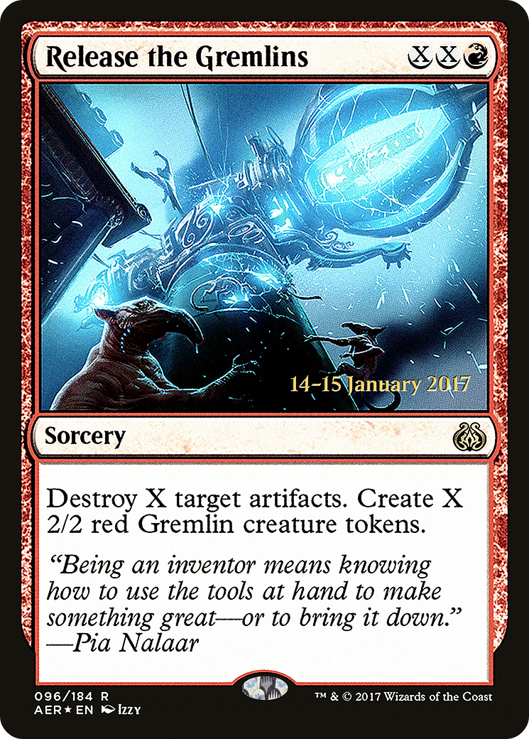Release the Gremlins (PRE-96S) - Aether Revolt Promos Foil