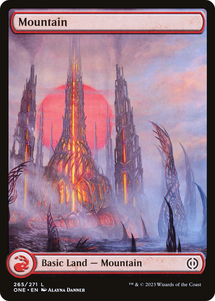 Mountain (265) - Full Art (ONE-265) - Phyrexia: All Will Be One Foil
