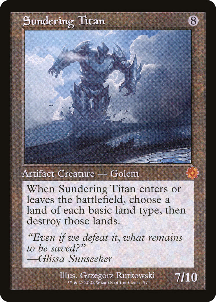 Sundering Titan (BRR-057) - The Brothers' War Retro Artifacts