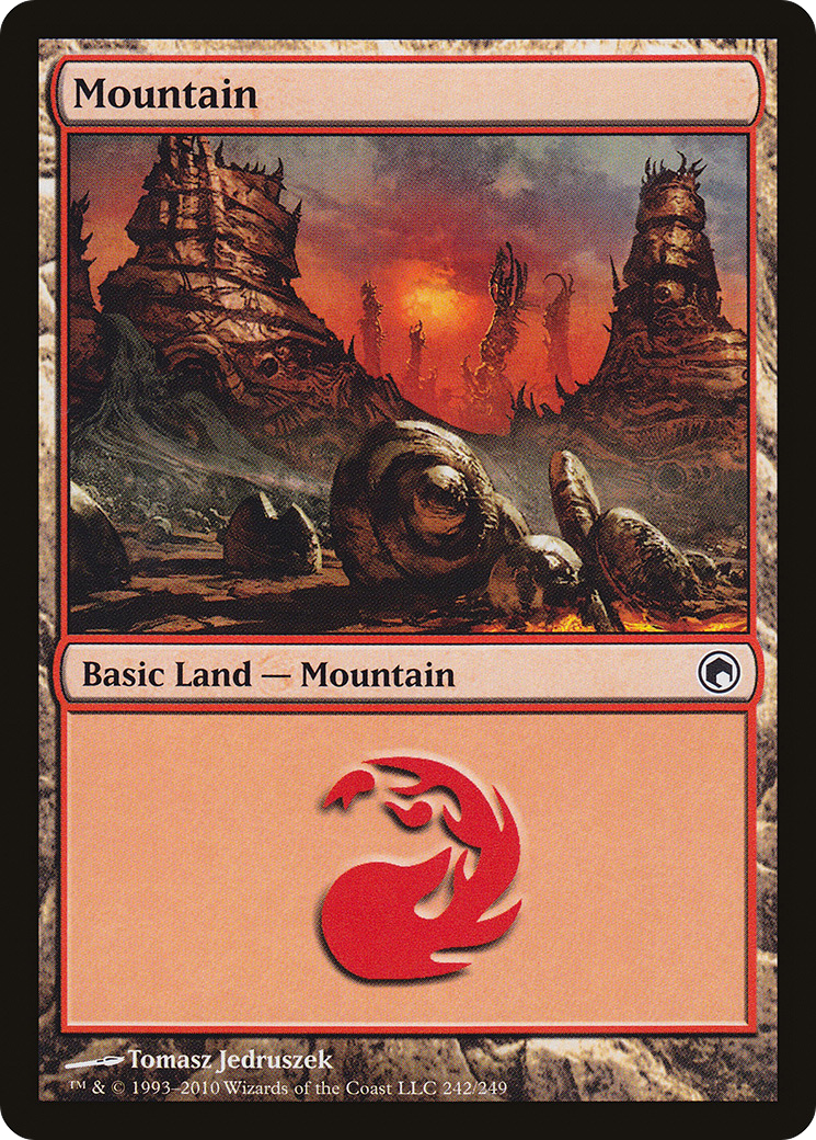 Mountain (242) (SOM-242) - Scars of Mirrodin