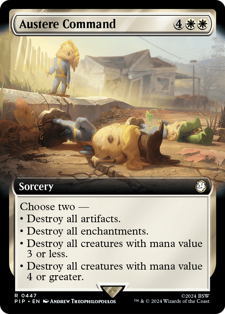 Austere Command (Extended Art) (PIP-447) - Fallout: (Extended Art) Foil