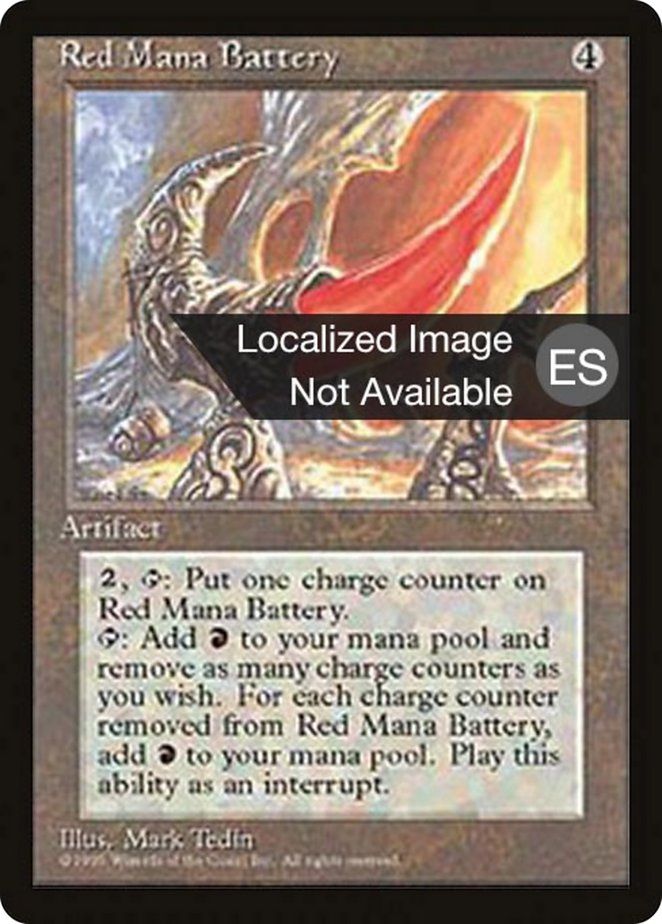 Red Mana Battery (4BB-) - Fourth Edition Foreign Black Border