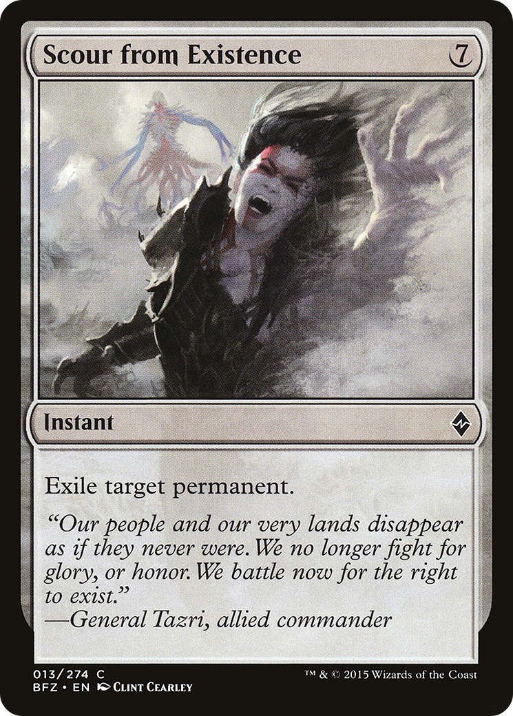 Scour from Existence (BFZ-013) - Battle for Zendikar