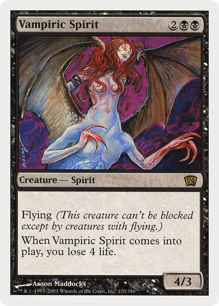 Vampiric Spirit (8ED-170) - 8th Edition Foil