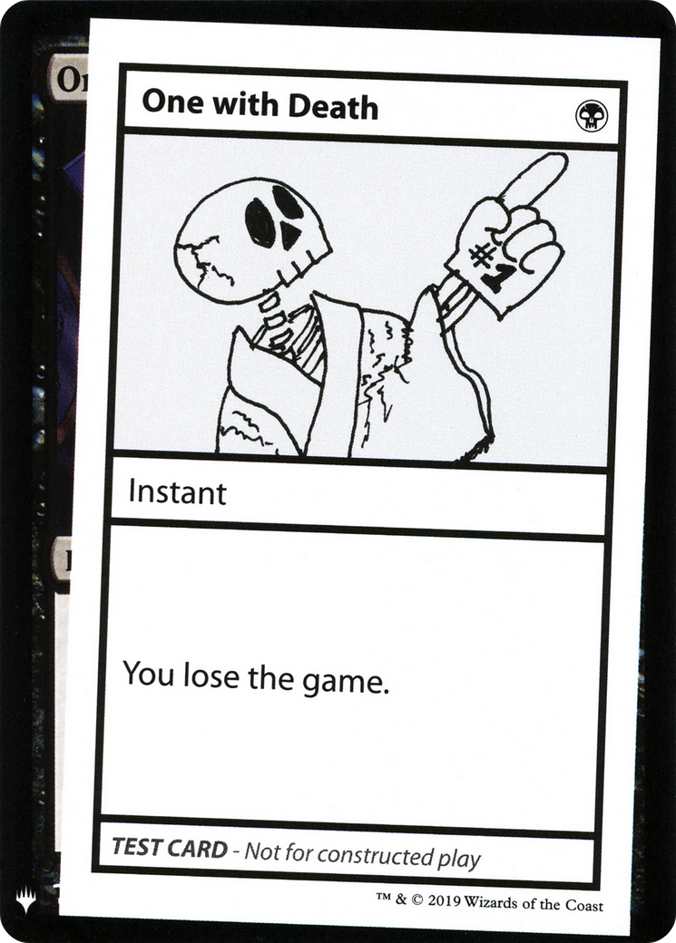 One With Death (CMB1-) - Mystery Booster Playtest Cards 2019