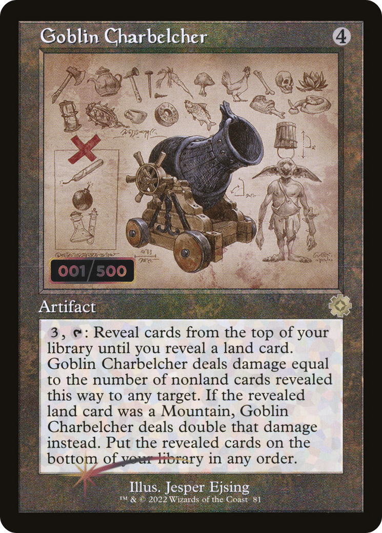 Goblin Charbelcher (Schematic) (Serial Numbered) (BRR-081) - The Brothers' War Retro Artifacts Foil