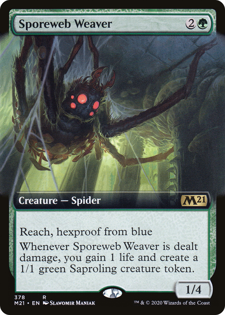 Sporeweb Weaver (Extended Art) (M21-378) - Core Set 2021: (Extended Art) Foil