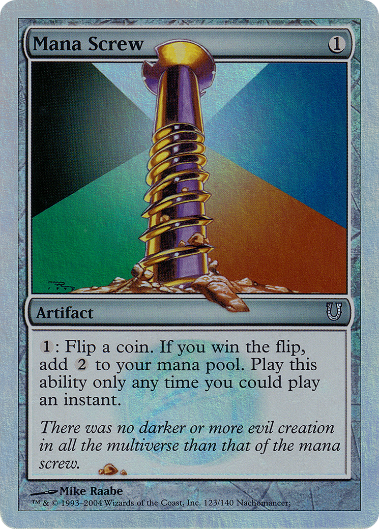 Mana Screw (Alternate Foil) (UNH-123) - Unhinged Foil