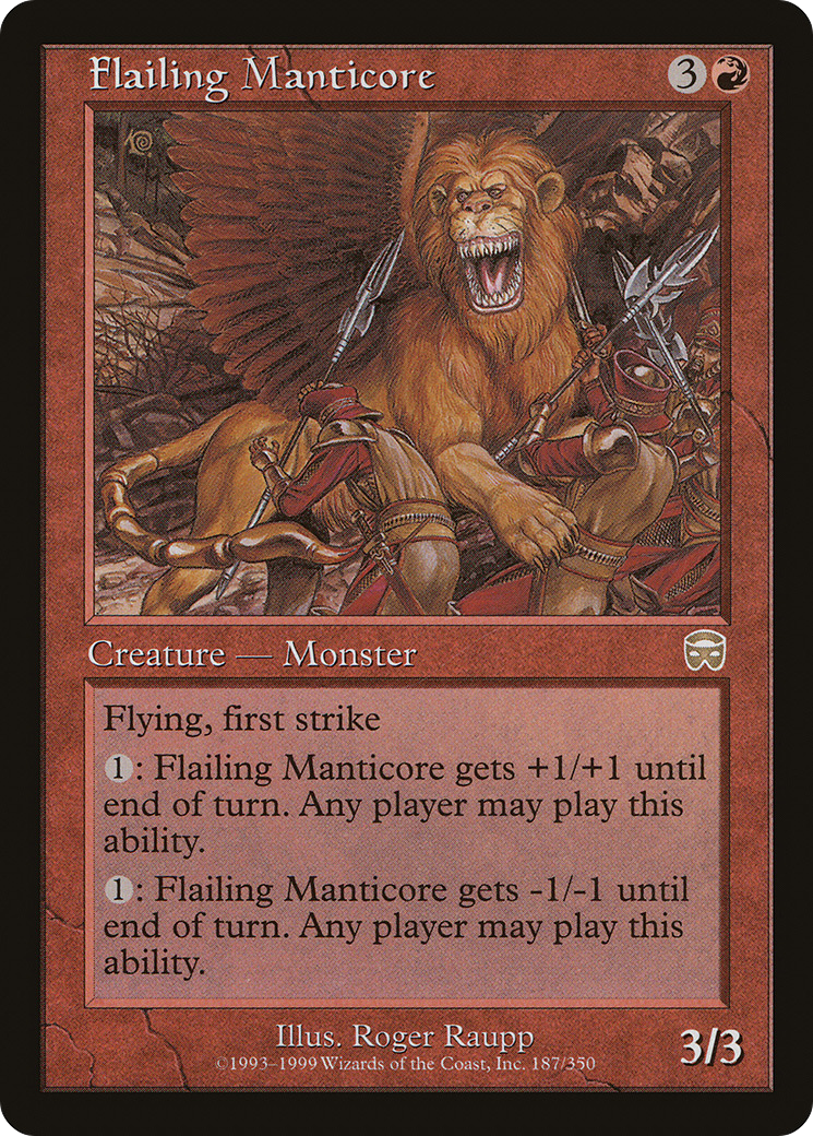 Flailing Manticore (MMQ-187) - Mercadian Masques Foil
